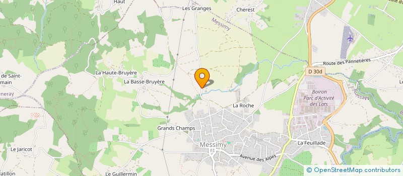 localisation de l'entreprise MONSIEUR GERARD JULLIEN  MESSIMY