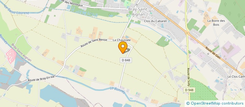 localisation de l'entreprise MONSIEUR GERARD JUTTEAU à BRAY-SAINT-AIGNAN