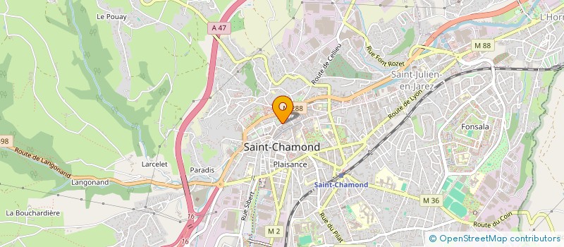localisation de l'entreprise MONSIEUR GERARD KAHRIMANIAN à SAINT-CHAMOND