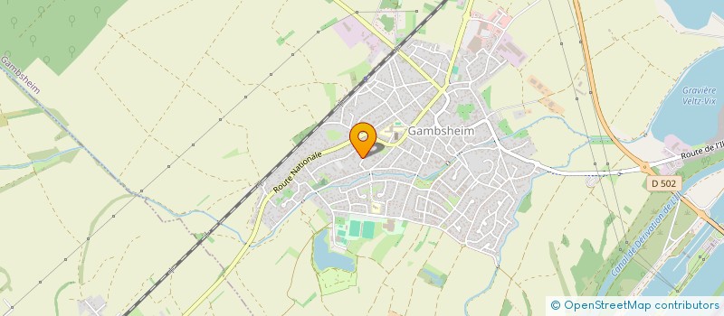 localisation de l'entreprise MONSIEUR GERARD KELLER  GAMBSHEIM