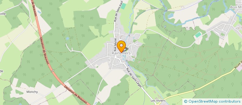 localisation de l'entreprise MONSIEUR GERARD KLEIN  RAINVILLERS