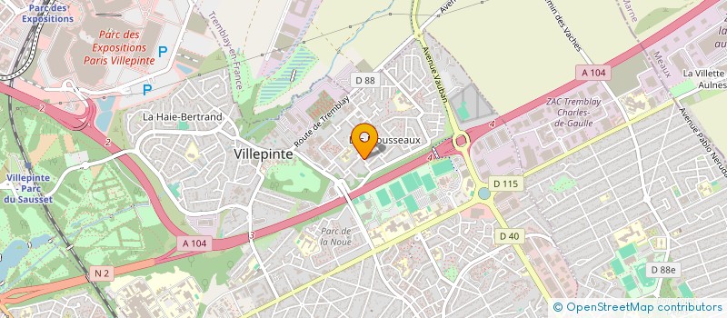 localisation de l'entreprise MONSIEUR GERARD KNAEPEN  VILLEPINTE