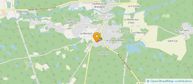 localisation de l'entreprise MONSIEUR GERARD KOENIG  LA FERTE-SAINT-CYR