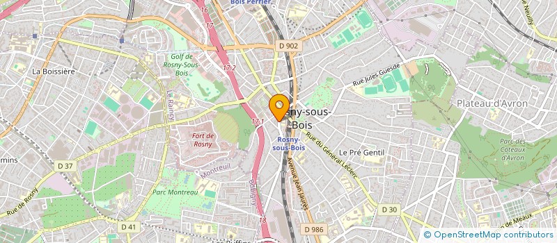 localisation de l'entreprise MONSIEUR GERARD KOURCHIDIAN  ROSNY-SOUS-BOIS
