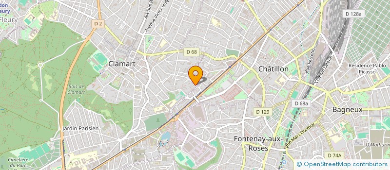 localisation de l'entreprise MONSIEUR GERARD L'HORTY à CLAMART