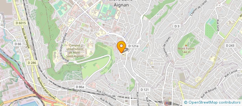 localisation de l'entreprise MONSIEUR GERARD LABADIE  MONT-SAINT-AIGNAN