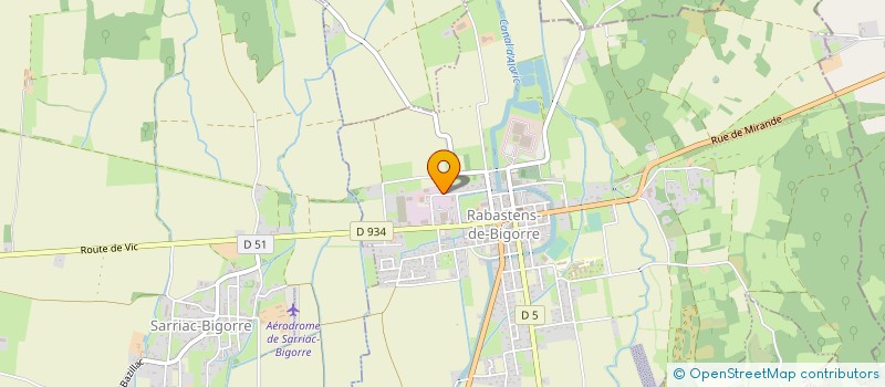 localisation de l'entreprise MONSIEUR GERARD LABAT  RABASTENS-DE-BIGORRE