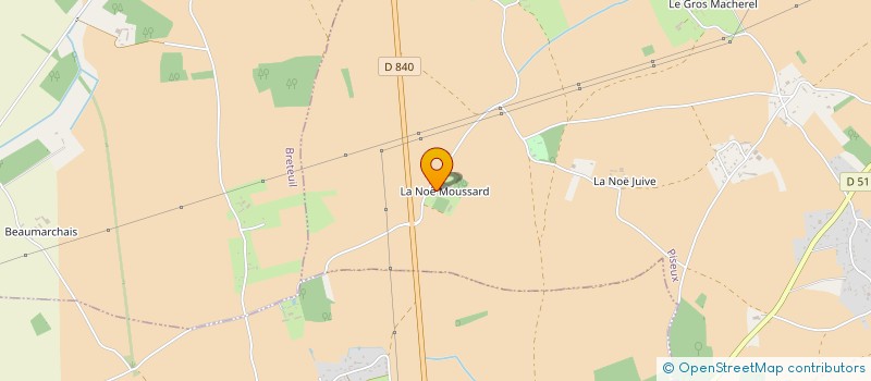 localisation de l'entreprise MONSIEUR GERARD LABBE  PISEUX