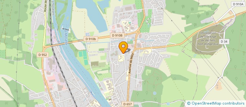 localisation de l'entreprise MONSIEUR GERARD LABELLE  PONT-A-MOUSSON