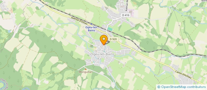 localisation de l'entreprise MONSIEUR GERARD LABORDE  OGEU-LES-BAINS