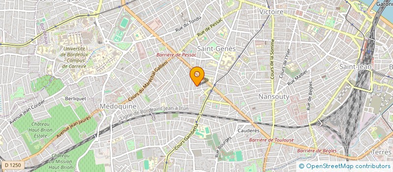 localisation de l'entreprise MONSIEUR GERARD LACARCE  TALENCE