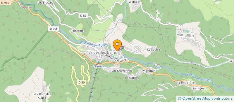 localisation de l'entreprise MONSIEUR GERARD LACHENAL à BRIDES-LES-BAINS