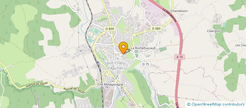 localisation de l'entreprise MONSIEUR GERARD LADEVIE  SAINT-CHELY-D'APCHER