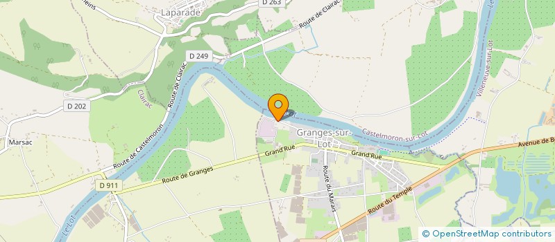 localisation de l'entreprise MONSIEUR GERARD LAGARDE  GRANGES-SUR-LOT