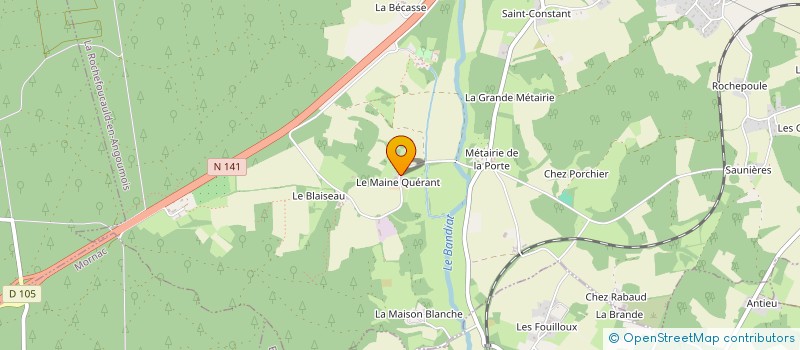 localisation de l'entreprise MONSIEUR GERARD LAIR  LA ROCHEFOUCAULD-EN-ANGOUMOIS