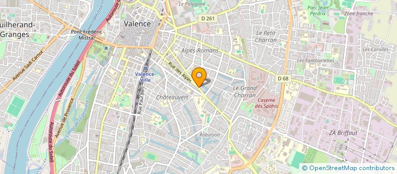 localisation de l'entreprise MONSIEUR GERARD LALLEMAND à VALENCE