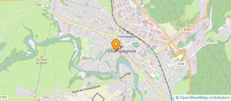 localisation de l'entreprise MONSIEUR GERARD LALOUX à CHAMPAGNOLE