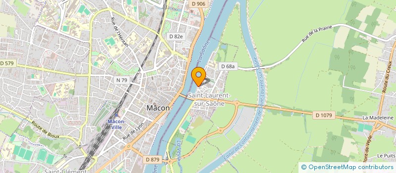 localisation de l'entreprise MONSIEUR GERARD LAMBERT  SAINT-LAURENT-SUR-SAONE
