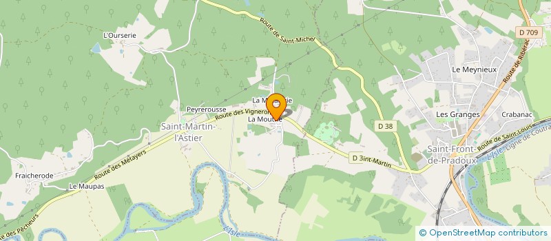 localisation de l'entreprise MONSIEUR GERARD LAMOTHE  SAINT-MICHEL-DE-DOUBLE