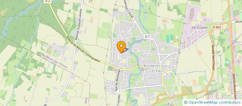 localisation de l'entreprise MONSIEUR GERARD LANDOUER  BORDERES-SUR-L'ECHEZ