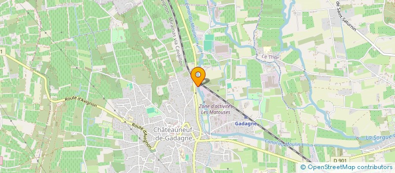localisation de l'entreprise MONSIEUR GERARD LANGARD  CHATEAUNEUF-DE-GADAGNE