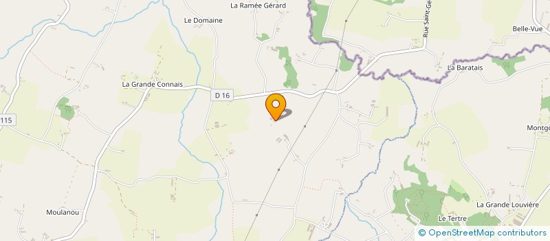 localisation de l'entreprise MONSIEUR GERARD LANGLOIS  SAINT-GEORGES-DE-REINTEMBAULT