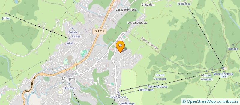 localisation de l'entreprise MONSIEUR GERARD LANGLOIS-MEURINNE  MEGEVE