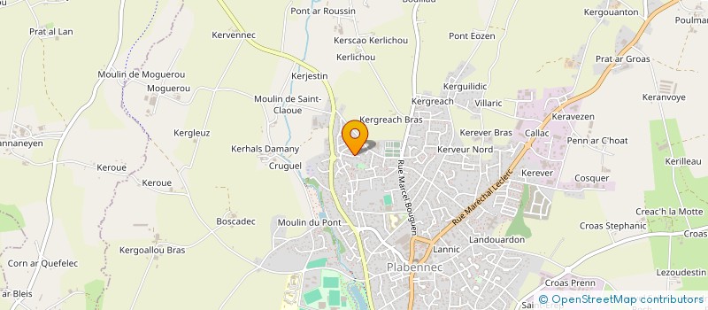 localisation de l'entreprise MONSIEUR GERARD LANNUZEL  KERNOUES