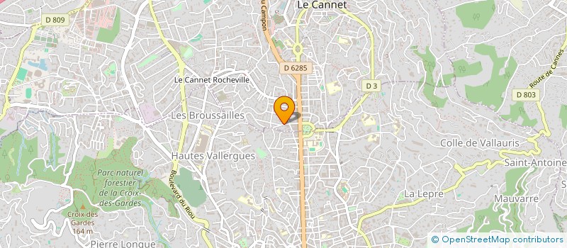 localisation de l'entreprise MONSIEUR GERARD LANTERI à LE CANNET