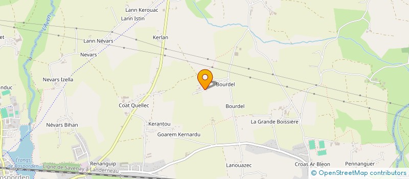 localisation de l'entreprise MONSIEUR GERARD LAONET  ROSPORDEN