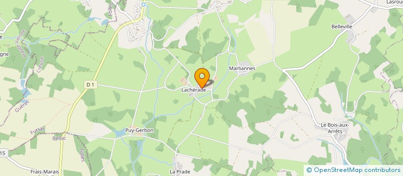 localisation de l'entreprise MONSIEUR GERARD LAPLACE  FURSAC