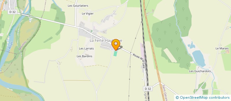 localisation de l'entreprise MONSIEUR GERARD LARAT à LA FERTE-HAUTERIVE