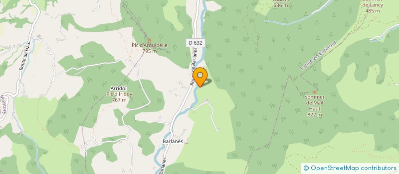 localisation de l'entreprise MONSIEUR GERARD LARRICQ-FOURCADE  LANNE-EN-BARETOUS