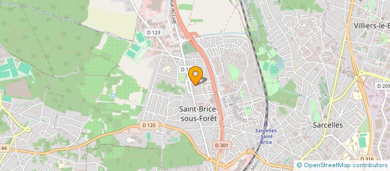localisation de l'entreprise MONSIEUR GERARD LASSON à ST BRICE SOUS FORET