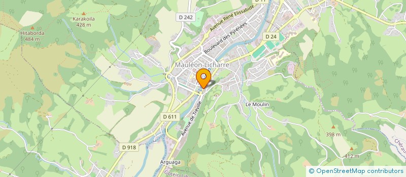 localisation de l'entreprise MONSIEUR GERARD LATCHERE à MAULEON-LICHARRE