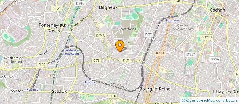 localisation de l'entreprise MONSIEUR GERARD LAUNAY à BAGNEUX