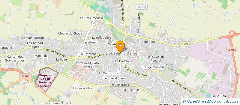 localisation de l'entreprise MONSIEUR GERARD LAURENDEAU  DOUE-EN-ANJOU