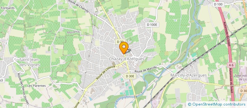 localisation de l'entreprise MONSIEUR GERARD LAUSIN  CHAZAY-D'AZERGUES