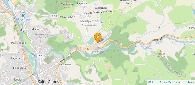 localisation de l'entreprise MONSIEUR GERARD LAUTAR à SAINT-LIZIER