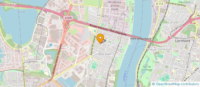 localisation de l'entreprise MONSIEUR GERARD LAVAUD  BORDEAUX