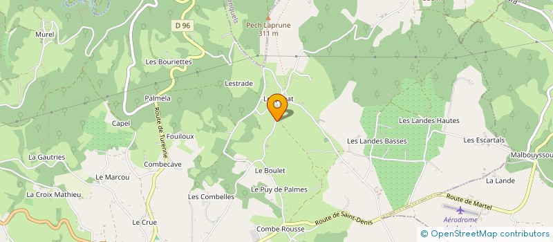 localisation de l'entreprise MONSIEUR GERARD LAVERDET  MARTEL