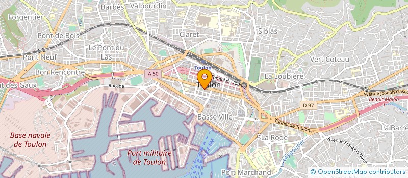 localisation de l'entreprise MONSIEUR GERARD LAVERGNE  TOULON