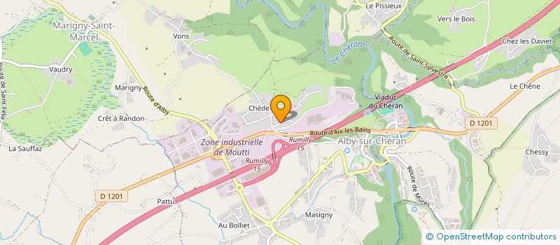 localisation de l'entreprise MONSIEUR GERARD LAVILLAT  ALBY-SUR-CHERAN