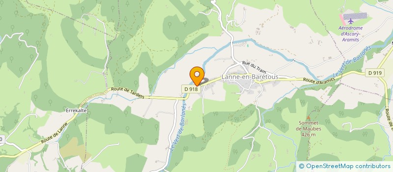 localisation de l'entreprise MONSIEUR GERARD LAZARO  LANNE-EN-BARETOUS