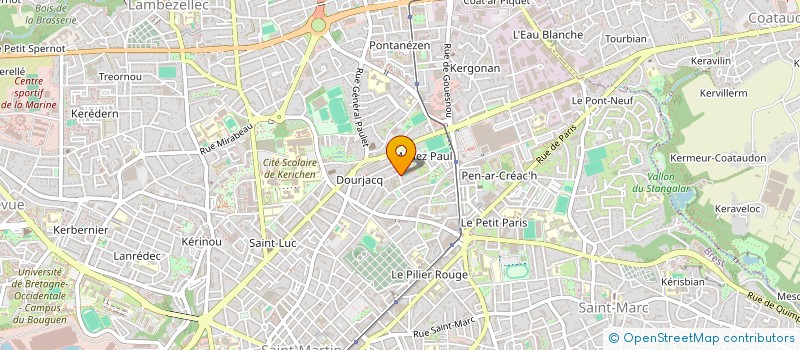 localisation de l'entreprise MONSIEUR GERARD LE BORGNE à BREST