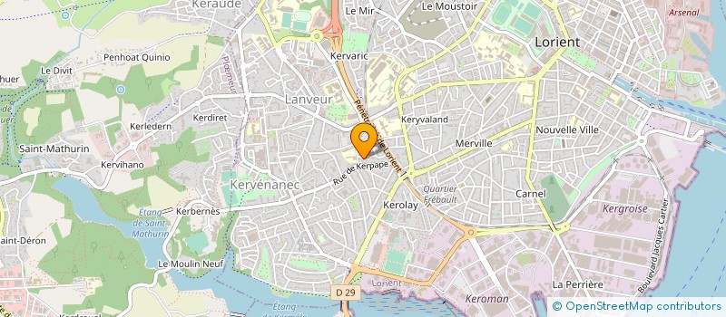 localisation de l'entreprise MONSIEUR GERARD LE COMTE  LORIENT
