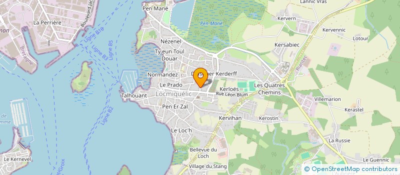 localisation de l'entreprise MONSIEUR GERARD LE DUFF  LOCMIQUELIC