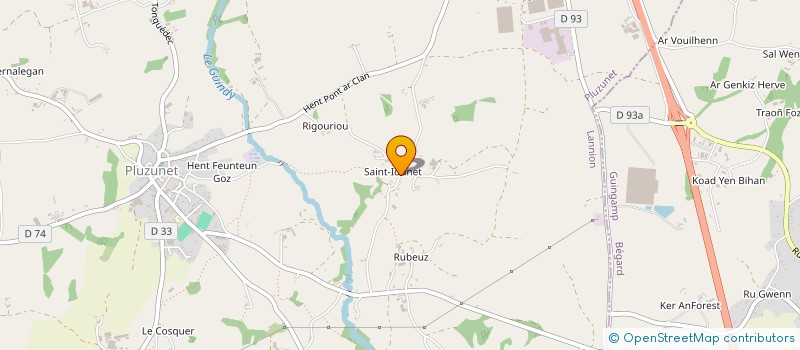 localisation de l'entreprise MONSIEUR GERARD LE GALL  PLUZUNET