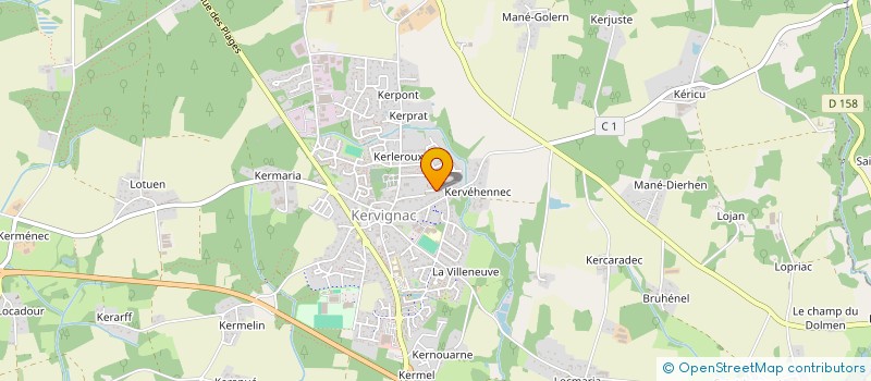 localisation de l'entreprise MONSIEUR GERARD LE GALL  KERVIGNAC