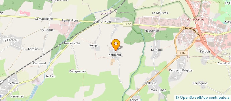 localisation de l'entreprise MONSIEUR GERARD LE GLOAHEC  PLOEMEL